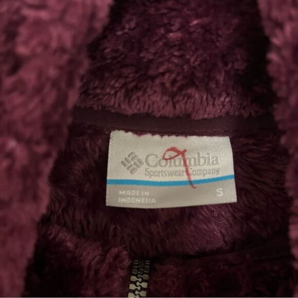 Columbia Women's Fire Side Quarter Zip Sherpa Fleece jacket size small - Picture 8 of 10